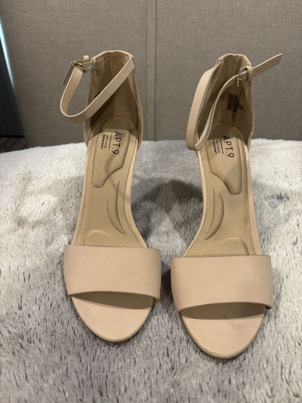 APT. 9 Womenโs Mariana High Heels Sandals Nude Size 9.5 NWOB